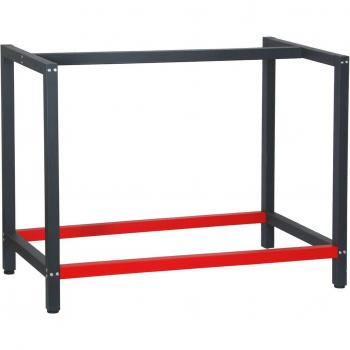 Base de Bureau 100 cm – Acier Noir/Rouge – Capacité 200 kg