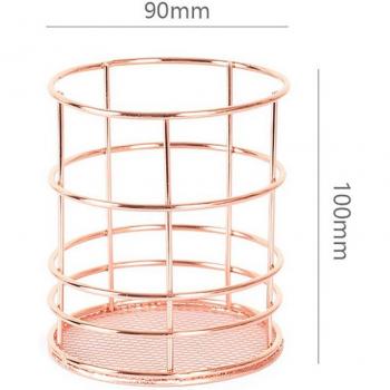 Rose Gold Stationery Container