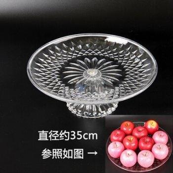 Accesorio decorativo para sala de estar, bandeja acrílica para frutas