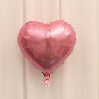 Globos metálicos con forma de corazón, 18 pulgadas, 10 unidades para cumpleaños y bodas