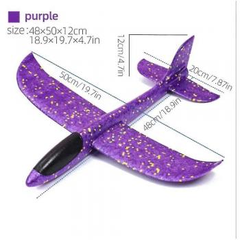 Lanceur d'avion planeur 50 cm violet