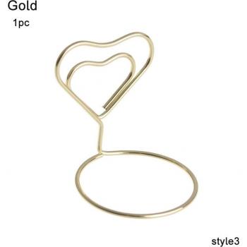 Soporte para números de mesa en forma de corazón