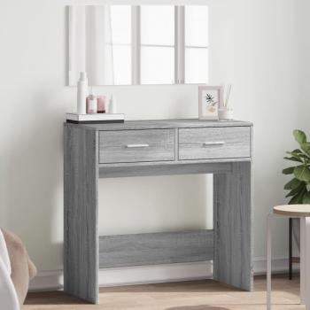Grey Sonoma Makeup Table with Mirror