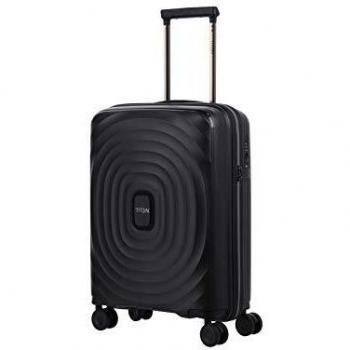 Robuster TITAN Koffer LOOPING, 4-Rad Handgepäck, TSA Schloss, 55 cm, Schwarz