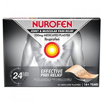 RapidRelief 200mg Ibuprofen Medical Adhesive – 4 Count