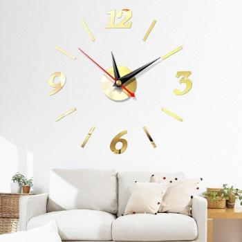 Horloge Murale Acrylique à Miroir