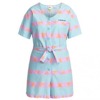 Quiksilver Womens Marine Blue Heritage Stripe Jumpsuit – L