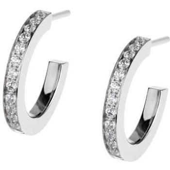 Creolen Ohrringe Edelstahl Zirkonia E572