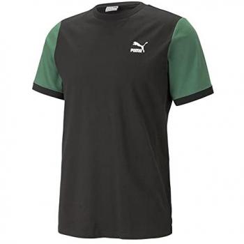 Puma Classics Block T-Shirt schwarz/grün