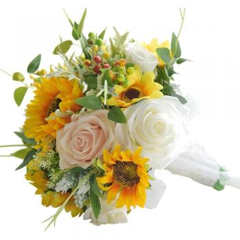 Ramo Nupcial de Flores Hechas a Mano