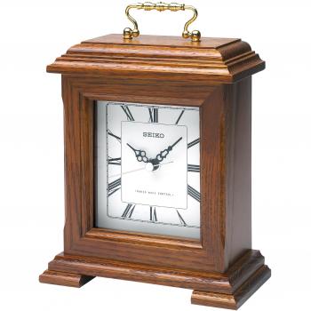 Seiko Radio Controlled Wooden Mantel Clock QXR130B