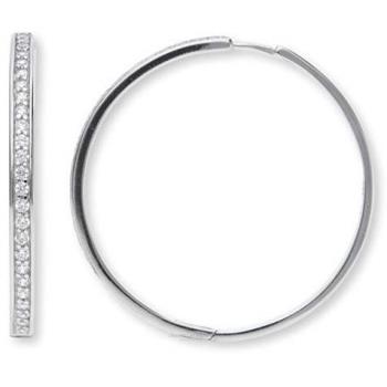 JuwelmaLux Elegante Großkreolen – Silber 925, Zirkonia‑Veredelung