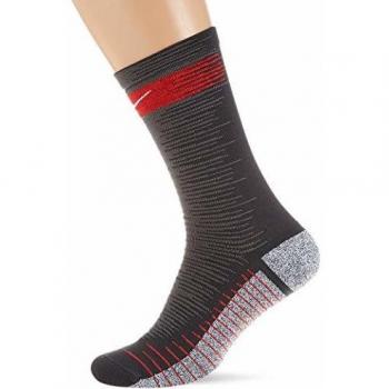 Nike Strike Light Crew Fußballstütze (Anthracite / Crimson / Gym Red / White) – EU 41–43