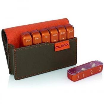 Pilbox Mini Distributeur de Médicaments Taupe