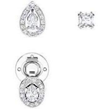 Pendientes Swarovski, colección Attract, baño de rodio