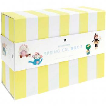Set Ricorumi Spring 2024 – Kit 2 (Rico Design) : Le Printemps au Crochet – Jaune/Blanc Rayé