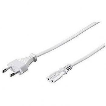 Goobay Cable de Alimentación IEC-320/C7 3m Blanco