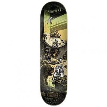 Creature Bridge Dawgz Skateboard Deck (Gravette) – 8.3 Triple‑Tone (Grey/Brown/Green)