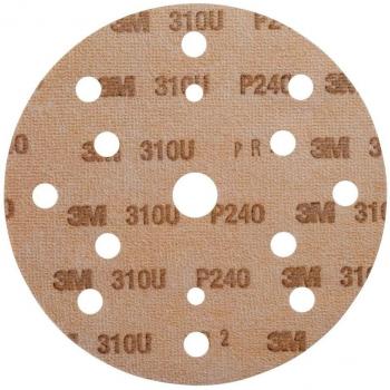 Disco Lija Velcro 150 mm GR240 15 Agujeros