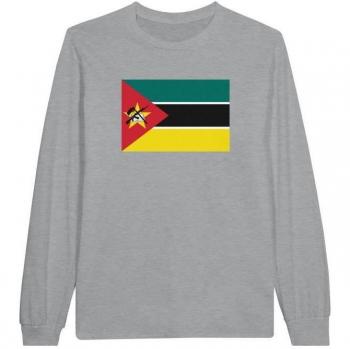 PixelForma Cotton Long Sleeve Shirt – Mozambique Flag Edition