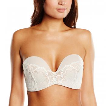 Wonderbra Women's Refined Glamour Ultimate Lace Strapless Bra, UK 38DD
