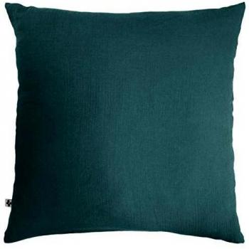 Taie d'oreiller Gaze de Coton 60 x 60 cm Teinte Canard