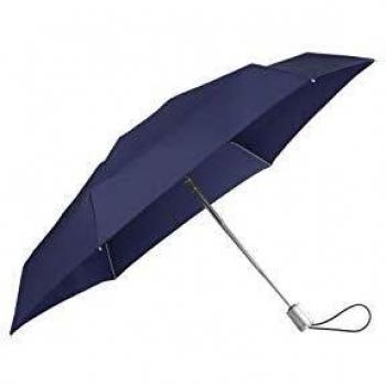 Alu Drop S 4-Section Automatic Open/Close Foldable Mini Umbrella by Samsonite, Blue