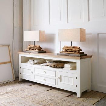Sideboard Yukon Wit/Bruin