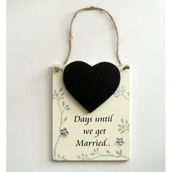 Marriage Day Counter Wooden Plaque