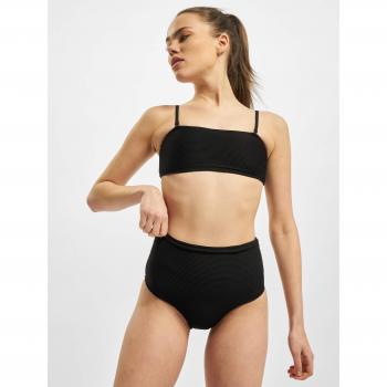 Bikini femme Urban Classics bandeau noir taille haute