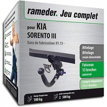 Attelage KIA Sorento III démontable + Faisceau 13 Broches