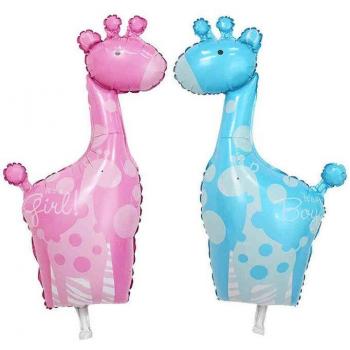Hochzeitsballons mit Giraffenmotiv