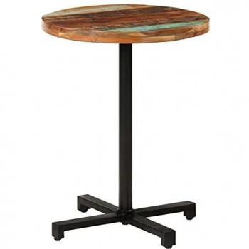 Reclaimed Wood Round Bistro Table 23.6 x 29.5