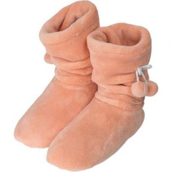 Normani Damen-Hausschuhe aus Fleece mit Bommeln, Plüsch, hoher Schaft