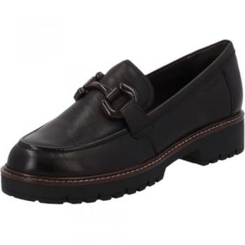 Women’s Infinity Tamaris Leather Slip-On Loafers – Brown, 6.5