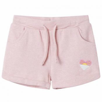 Light Pink Drawstring Shorts for Kids 104
