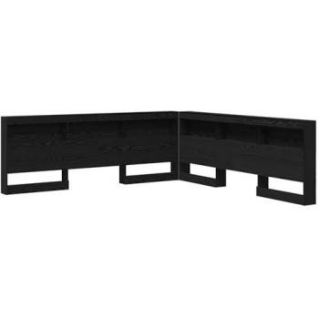 Cabecera de almacenamiento en roble negro 180 cm