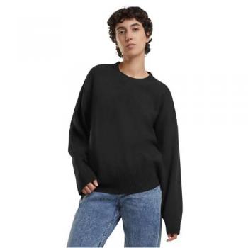 Rundhals-Pullover Urban Classics Damen 4XL Schwarz