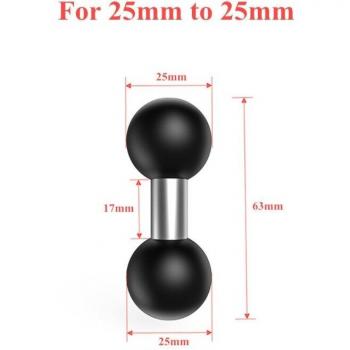 Garmin GPS Dual Ball Socket Adapter 25mm to 15mm/17mm/25mm