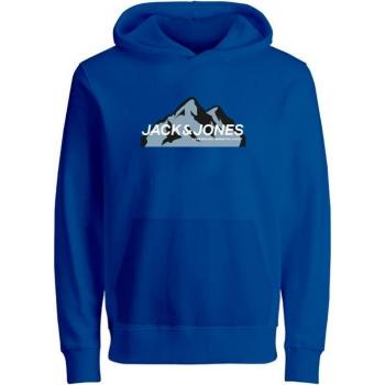 Jack & Jones Hoodie Logo Montagna Blu e Bianco 12 Anni