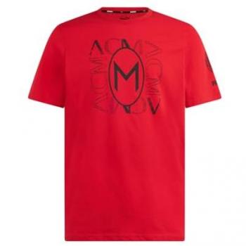 Puma AC Milan T-Shirt Uomo Rosso Grafica Football Core M