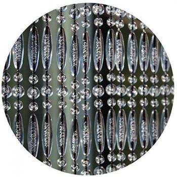Stresa Black PVC Door Curtain 210cm W X 90cm H