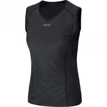 M Size Gore Windstopper Base Layer Tank Top (Black) for Women