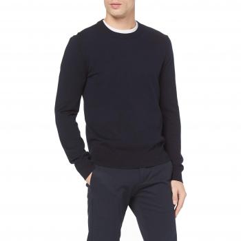Filippa K Herren Pullover M. Cotton Merino Sweater Blau (Navy 2830) Extra Large (Herstellergröße: XL)