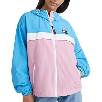 Tommy Jeans Chicago Colorblock Damenjacke Rosa-Blau