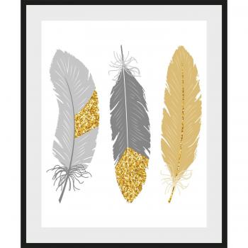 Queence Bilderrahmen »Nathalia«, Feder-Illustration