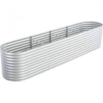 Jardinière Elevée en Acier Galvanisé 400x80x81 cm – Plateau