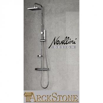 Colonna Doccia Cromata Termostatica Easy 2 29 x H.125 cm