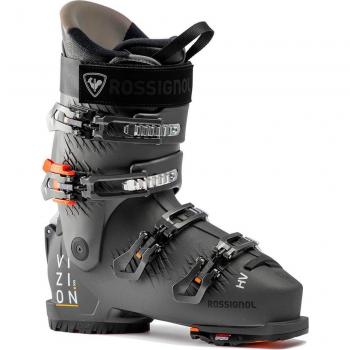 Scarponi Rossignol Vizion 4B 100 HV 27 cm in Nero Opaco con Dettaglio Arancione