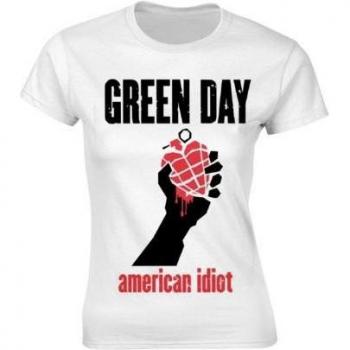 Green Day Women's American Idiot Heart T-Shirt XXL